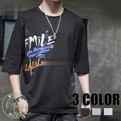 カジュアルtシャツ メンズ ゆったりtシャツ 丸首 半袖トップス 夏春 夏tシャツ 半袖 ホワイト ブラック グレー 通販 Lineポイント最大get Lineショッピング