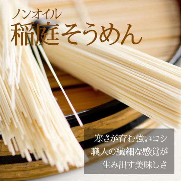 無限堂 稲庭そうめん メール便送料無料 お試し6人前(200g×3袋)