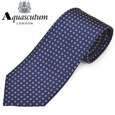 ネクタイ アクアスキュータム メンズ Aquascutum 小柄シルクネクタイ(サイズ剣幅8cm)eam20w018 645-1 ネイビー