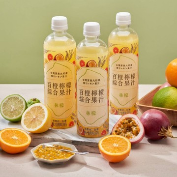 柳橙汁 【林檬】百橙檸檬汁6瓶(500ml/瓶)