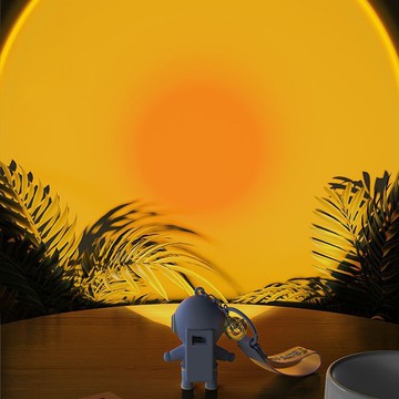 隔日到貨🌟 宇航員氛圍燈 太空人鑰匙扣 鑰匙圈 太空人掛件 可愛鑰匙圈 發光宇航員 包包掛飾 掛件 氛圍燈 夕陽燈 掛飾