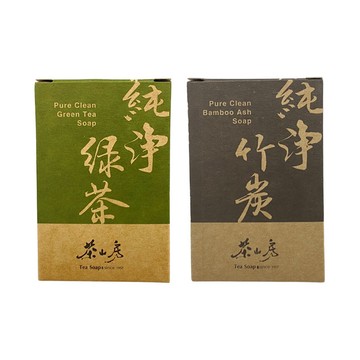 茶山房 純淨皂 綠茶皂 竹炭皂 100g 盒裝 公司貨 健康 肥皂 手工皂 沐浴