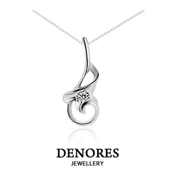 DENORES 吉它狂想曲 0.10克拉天然美鑽項鍊