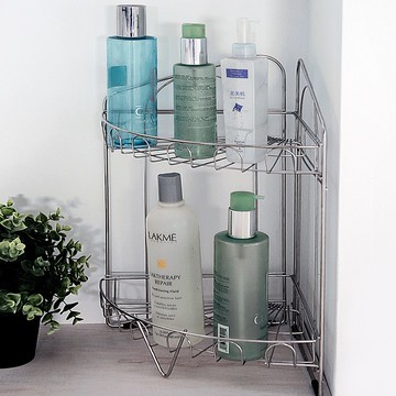 完美主義│不繡鋼組合式雙層角落架 MIT台灣製 浴室置物架 收納架 瓶罐架【D0095】