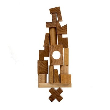 Wooden Story - 益智堆疊積木組 - Natural