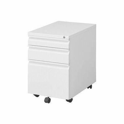 インキャビネット W395×D550×H595mm スチール おしゃれ ホワイト 代引不可