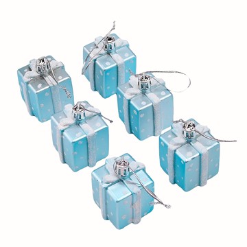 彩繪立體禮物盒 Set 6個  玫瑰金  1包  N5公分