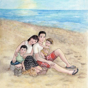 DUNMI等米 | A4 手繪人像畫/插畫