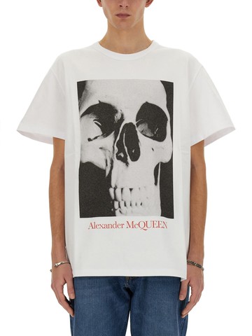 alexander mcqueen skull print t-shirt
