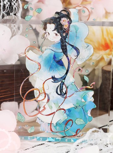 踏歌 古風音楽少女 PET 和紙膠帶 貝殼光 10米卷