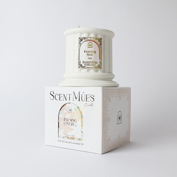 月與星辰 Mucha晚星 精油香氛大豆蠟燭150g (層次東方調)