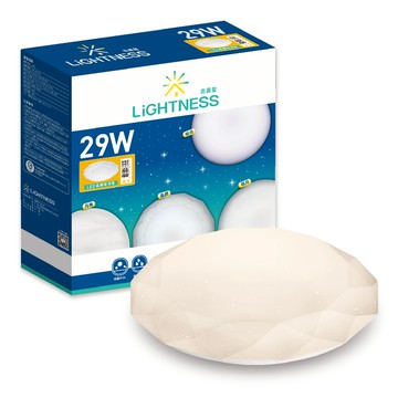 LiGHTNESS LED吸頂燈 晶鑽 29W 黃光 IP54