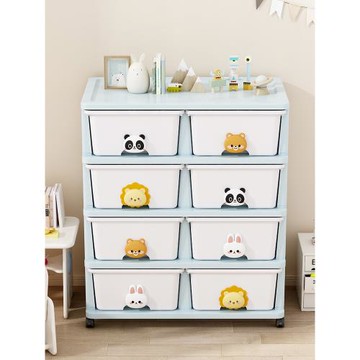 星優玩具收納柜抽屜式收納箱家用零食儲物柜兒童衣服整理箱床頭柜