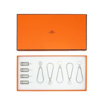 展示品 Hermes 愛馬仕  金屬絲巾架(銀)