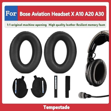 適用於 Bose Aviation Headset X A10 A20 A30 耳罩耳罩耳墊耳機套頭梁墊