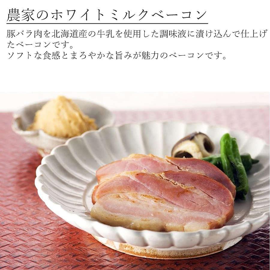 農家のミルクベーコン ブロック ギフト 2個セット 札幌バルナバハム 豚肉 燻製 北海道 お取り寄せ グルメ 冷凍 送料込み