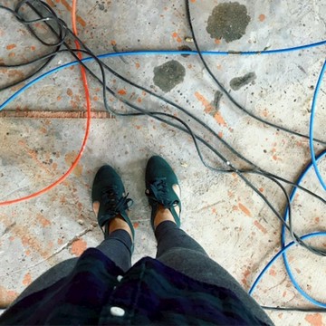 英國 F-TROUPE 經典綁帶果凍鞋 森綠 - 24.5 CM（US 7.5/ EUR 38）