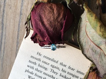 月光石樹節戒指