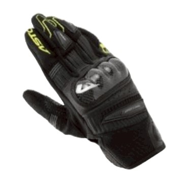 ASTONE 防摔手套 KC-67 碳纖維防護 黑綠 耐磨 羊皮手套 觸控 (法國牌) 防摔 手套