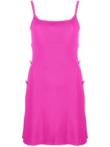MACH & MACH - cut-out detail mini dress - women - Polyamide/Viscose/Spandex/Elastane - 38 - Pink