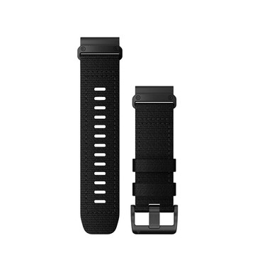 GARMIN QUICKFIT 26mm DLC 黑色尼龍軍事戰術錶帶