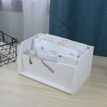 桃園出貨票據分類收納盒增值稅財務髮票整理盒桌麵憑證會計單據辦公收據盒