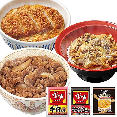 お試しセット 牛×牛カルビ×カツ（牛丼の具 5パック × 牛カルビ丼の具 5パック × なか卯 カツ丼の具 4食）冷凍食品