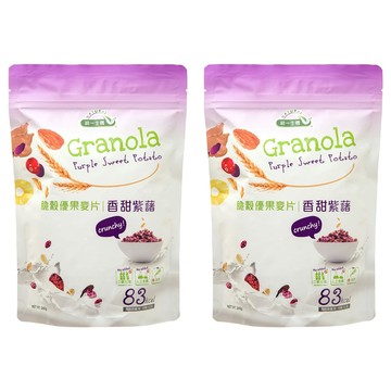 統一生機 脆穀優果麥片 香甜紫藷  240g  2包