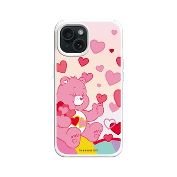 iPhone 15 SolidX 白 - Care Bears - 愛心滿天
