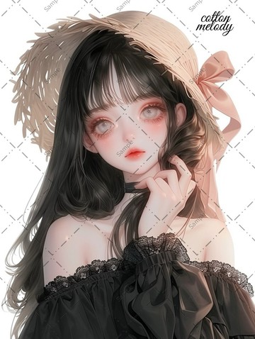 original sticker no.971 人物貼紙 原創貼紙 人物貼紙 女孩貼紙 原創人物貼紙