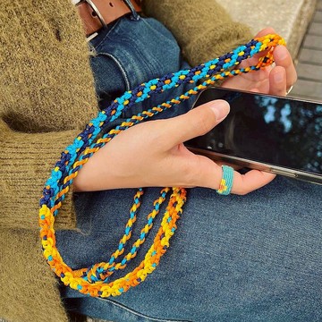 編織手機掛繩/電話繩/斜揹帶 | Outing Strap E | 星空