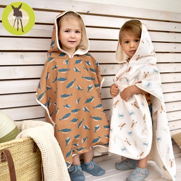 德國【Lassig】嬰幼兒抗UV斗篷沙灘巾-多款