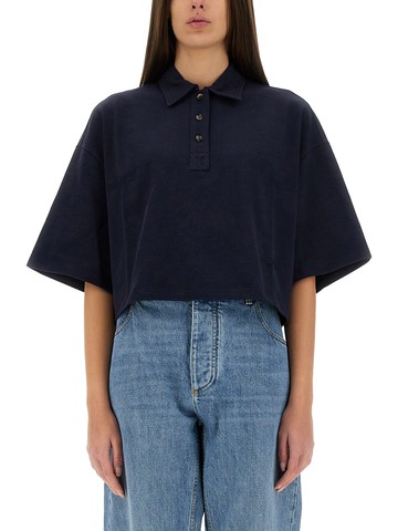 bottega veneta cotton pique polo shirt