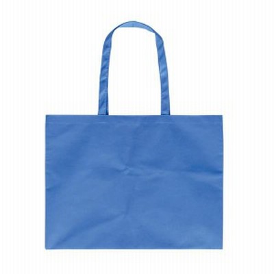 作品バッグ 作品バック不織布製 大 マチ付(5cm) 青 #11388 