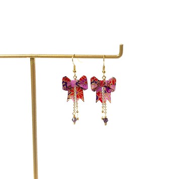 【SGS檢驗合格】日系摺紙系列耳環-蝴蝶結款 (限定色)