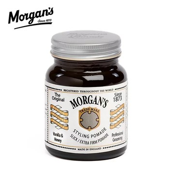 英國 Morgan's 超強力定型 水性髮油（白標）水洗式強力油頭髮油 香氛香水古龍水造型水洗復古髮品推薦 pomade