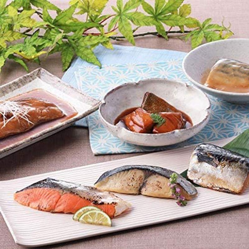 なだ万 料亭の焼魚・煮魚詰め合せ 鰆西京焼 銀鮭西京焼 鯖西京焼 鰈の煮付け 鰤の照り煮 鯖の味噌煮