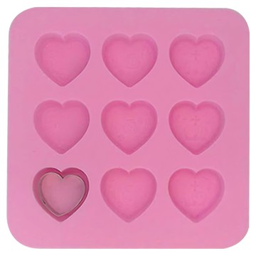 KAI 貝印 House 愛心矽膠模具套裝 巧克力餅乾模具  DL-6367  1個