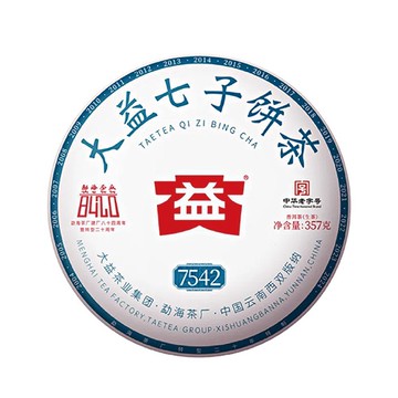 大益普洱生茶 357g/7542 2401「茶有大益」