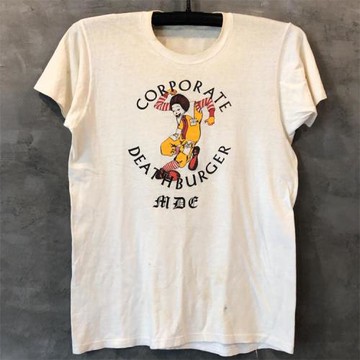 美式街頭復古vintage卡通小丑男女情侶款T恤超火潮流百搭質感短袖