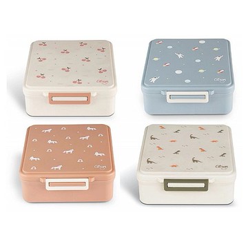 杜拜 Citron~餐盒三件組1900ml(餐盒+食品罐+醬汁盒(顏色隨機)) 款式可選