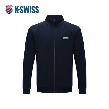 K-SWISS 運動外套 JACKETKC7532MCKJ21 立領 男款 深藍色 1012456-014