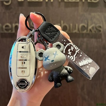 藝品精選👼NISSAN 日產汽車鑰匙套 Almera 鑰匙套 Grand Livina 新設計 Tpu 防刮遙控鑰匙包