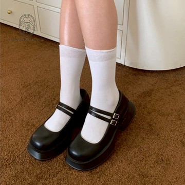 【現貨】 厚底 樂福鞋 瑪莉珍鞋 (35~43) 大尺碼 演唱會 戰靴 瑪莉珍 厚底鞋 鞋輕好走 G087