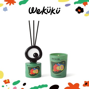 WEKUKU｜財富密碼 大眼仔系列 香氛蠟燭 香薰蠟燭 芳香蠟燭 精油蠟燭 擴香 交換禮物 室內香氛 聖誕節 聖誕禮物