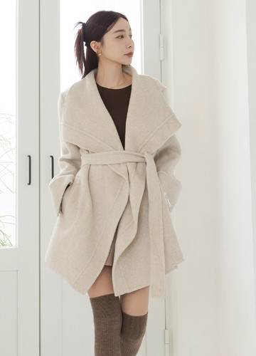 暖系100％羊毛大衣