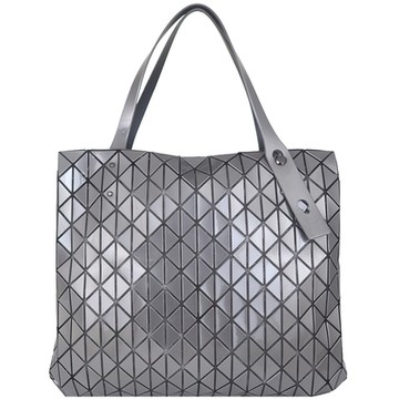 ISSEY MIYAKE 三宅一生 BAOBAO 鐵灰色三角菱格托特包