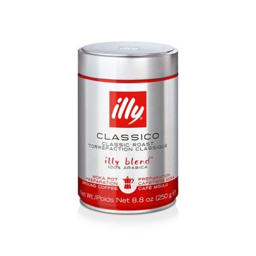 illy摩卡壺咖啡粉-中焙250g/罐-8866