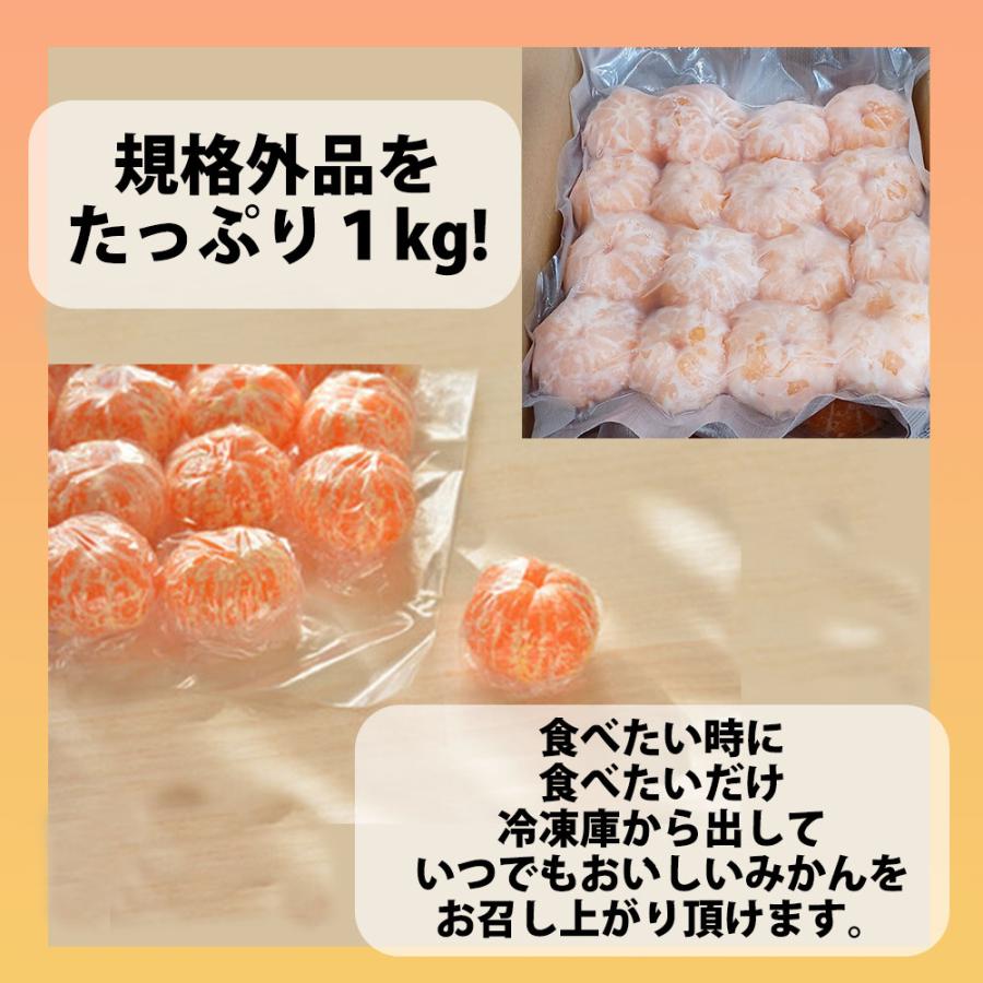 冷凍みかん 国産 有田みかん 1kg×1袋 冷凍保存 送料無料 デザート おやつ 皮なし フルーツ