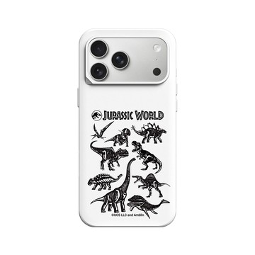 iPhone 17 Pro Max SolidX 白 - Jurassic Park/ Jurassic World - 侏羅紀世界板畫